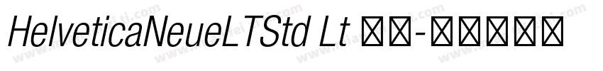 HelveticaNeueLTStd Lt 普通字体转换
